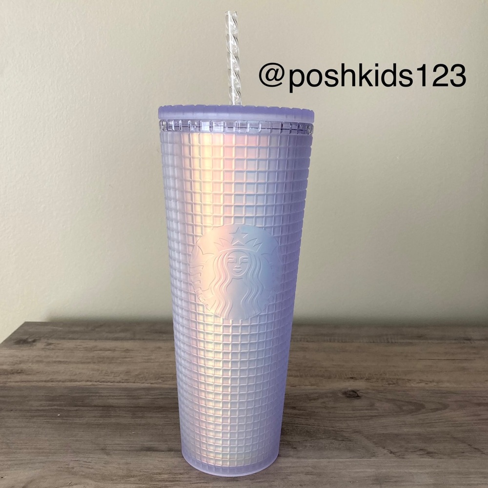 STARBUCKS Unicorn White Grid Cold Cup Tumbler